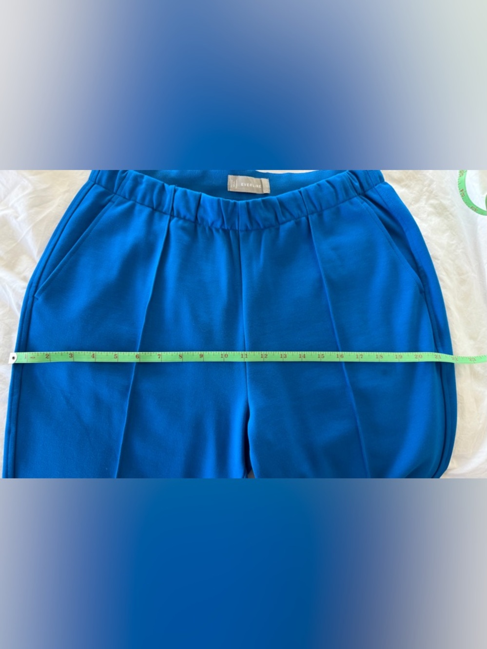 Everlane Electric Blue Tailored Elastic-Waist Dress Pants - Picture 8 of 11